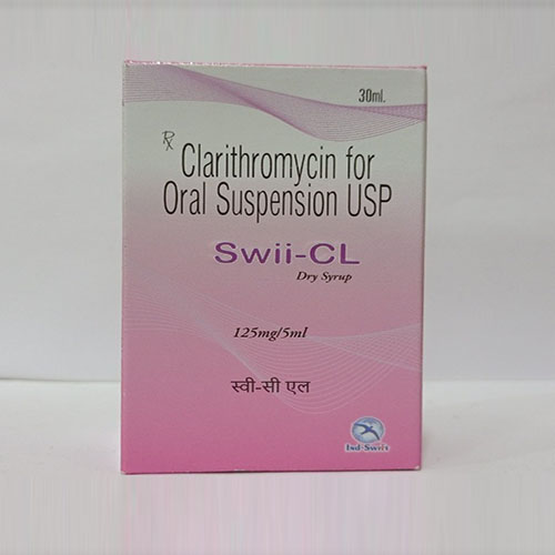 Product Name: Swii CL, Compositions of Swii CL are Clarithromycin for Oral Suspension USP - Yazur Life Sciences