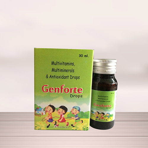 Product Name: Genforte, Compositions of Genforte are Multivitamins, Multiminerals & Antioxidants Drop - Anitek LifeCare
