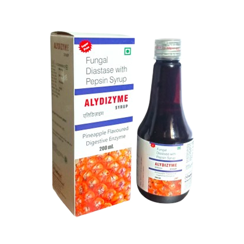 Product Name: Alydizyme, Compositions of Alydizyme are Fungal Diastase with Pepsin Syrup - Mednus Healthcare