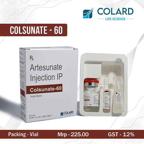 Product Name: COLSUNATE   60, Compositions of COLSUNATE   60 are Artesunate injection IP - Colard Life Science