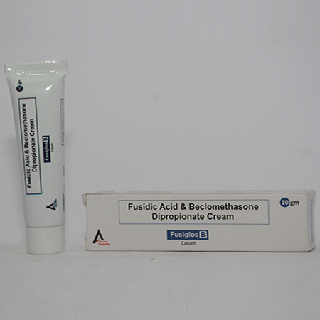Product Name: FUSIGLOS B, Compositions of FUSIGLOS B are Fusidic Acid & Beclomethasone Dipropionate Cream - Alencure Biotech Pvt Ltd