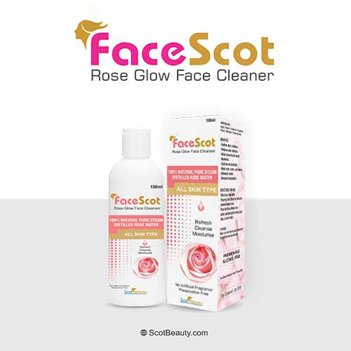 Product Name: Face Scot, Compositions of Face Scot are Rose glow Face Cleaner - Pharma Drugs and Chemicals