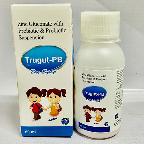 Product Name: Trugut PB, Compositions of Trugut PB are Zinc Gluconate with Prebiotic & probiotic - Janus Biotech