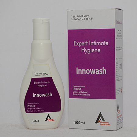 Product Name: INNOWASH, Compositions of INNOWASH are Expert Intimate Hygiene - Alencure Biotech Pvt Ltd