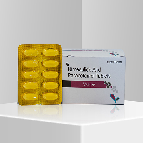 Product Name: Vesu P, Compositions of Vesu P are Nimesulide  and Paracetamol Tablets - Velox Biologics Private Limited