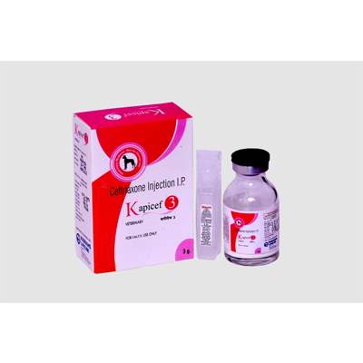 Product Name: Kapicef 3, Compositions of Kapicef 3 are Ceftriaxone Injection IP - ISKON REMEDIES