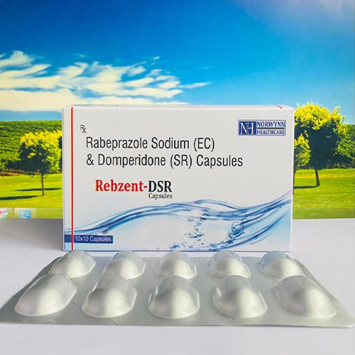 Product Name: Rebzent DSR, Compositions of Rebzent DSR are Rabeprazole Sodium & Domperidone - G N Biotech