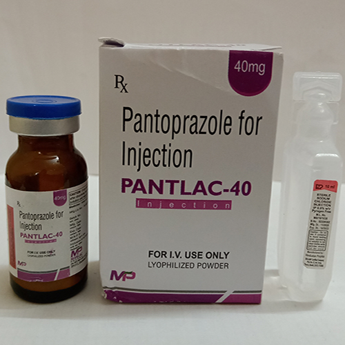 Product Name: Pantlac 40, Compositions of Pantoprazole For Injection are Pantoprazole For Injection - Manlac Pharma