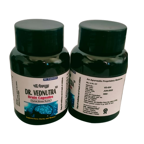 Product Name: Dr Vednutra, Compositions of Dr Vednutra are Brain Capsules - Jonathan Formulations