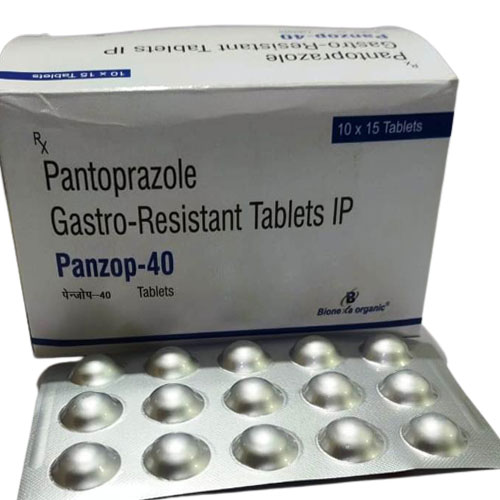Product Name: Panzop 40, Compositions of Panzop 40 are PANTOPRAZOLE 40 MG    - Bionexa Organic