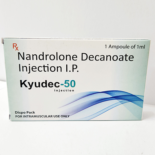 Product Name: Kyudec 50, Compositions of Kyudec 50 are Nandrolone Decanoate Injection I.P. - Bkyula Biotech