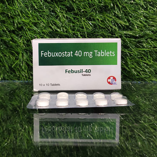Product Name: Febusil 40, Compositions of Febusil 40 are Febuxostat  40 mg Tablets - Crossford Healthcare