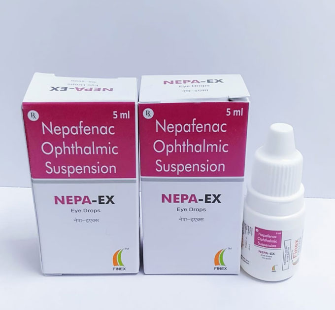 Product Name: Nepa EX, Compositions of Nepa EX are Nepafenac Ophthalmic - Finex Lifecare