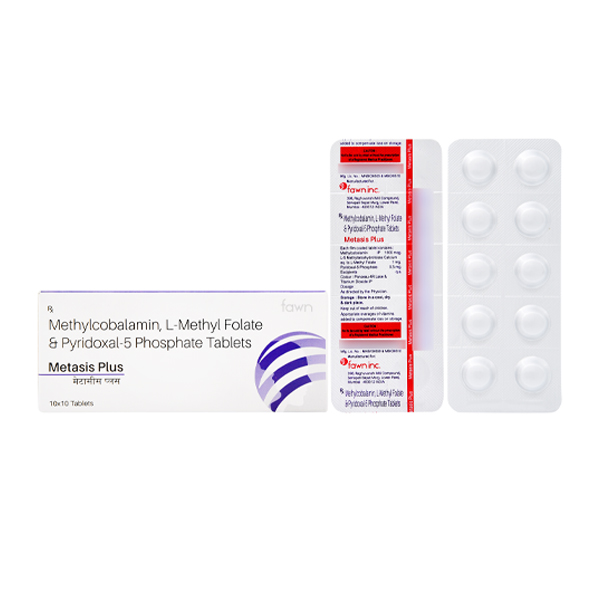 Product Name: METASIS PLUS, Compositions of L-Methyl+MCB+Pyridoxil 5 Tablet are L-Methyl+MCB+Pyridoxil 5 Tablet - Fawn Incorporation