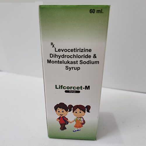 Product Name: Lifcorcet M, Compositions of Lifcorcet M are Levocetirizine Dihydrochloride & Montelukast Sodium Syrup - Bkyula Biotech