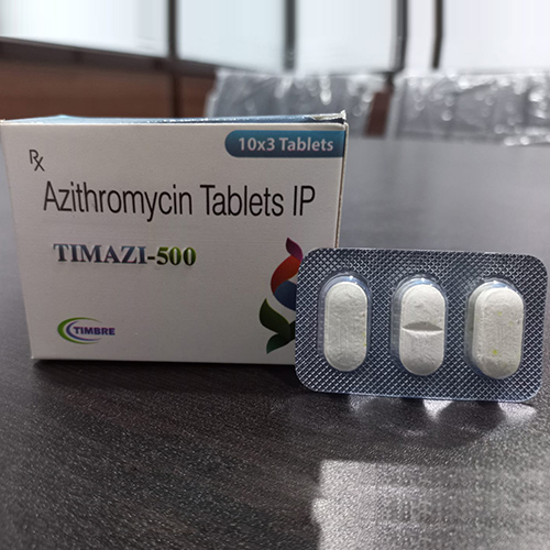 Product Name: Timazi 500, Compositions of Timazi 500 are Azithromycin Tablets IP - Timbre Healthcare