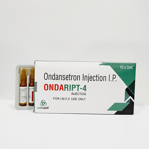 Product Name: ONDARIPT 4, Compositions of ONDARIPT 4 are Ondansetron Injection I.P - Kript Pharmaceuticals