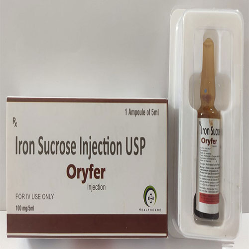 Product Name: Oryfer, Compositions of Oryfer are Iron Sucrose - Oriyon Healthcare