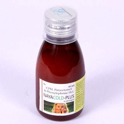 Product Name: Mayacold plus, Compositions of Mayacold plus are Paracetamol  & Phneylephrne Hcl Syrup - Bluewaterresearch