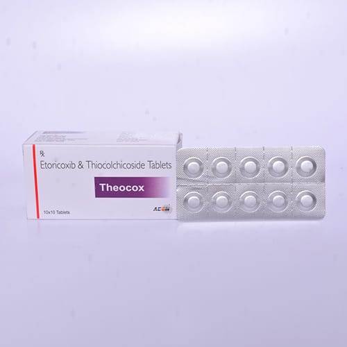 Product Name: Thecox, Compositions of Thecox are ETORICOXIB 60mg, THIOCOLCHICOSIDE 4mg - Aeon Remedies