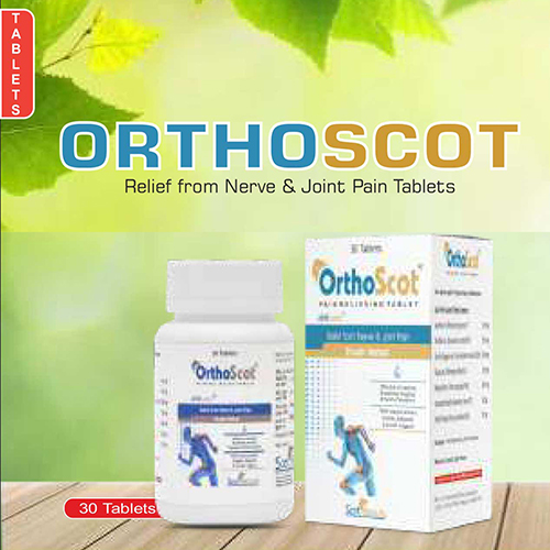 Product Name: Orthoscot, Compositions of Orthoscot are Relief from Nerve & Joint Pain Tablets - Pharma Drugs and Chemicals