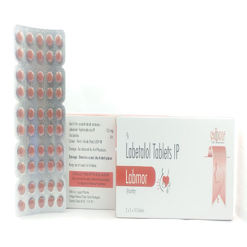 Product Name: Lambor, Compositions of are Labetalol Tabletts IP - Arlak Biotech