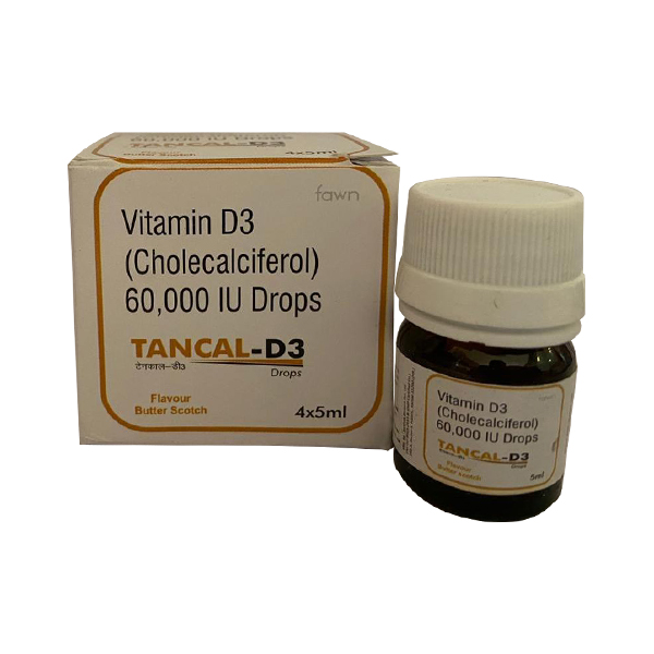 Product Name: Tancal D3, Compositions of Vitamin D3 60000 IU (DRUG) are Vitamin D3 60000 IU (DRUG) - Fawn Incorporation