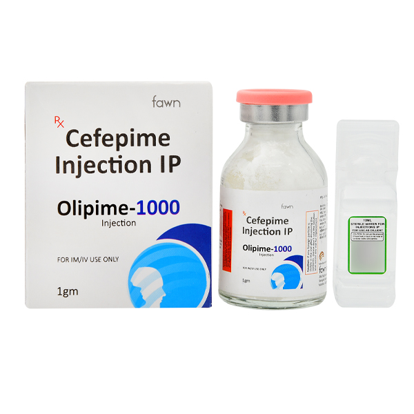 Product Name: OLIPIME 1000, Compositions of OLIPIME 1000 are Cefepime Injection IP - Fawn Incorporation
