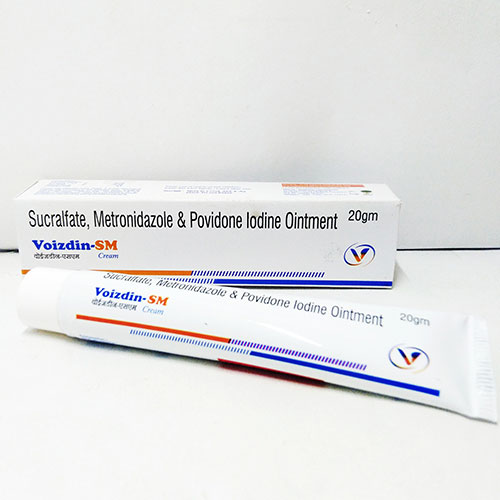 Product Name: Voizdin SM, Compositions of Voizdin SM are SUCRALFATE+METRONIDAZOLE+POVIDONE - Voizmed Pharma Private Limited