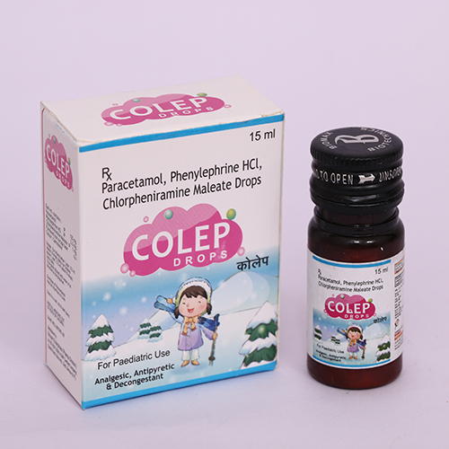 Product Name: COLEP, Compositions of COLEP are Paracetamol Phenylphrine HCL, Chlorpheniramine Maleate Drops - Biomax Biotechnics Pvt. Ltd