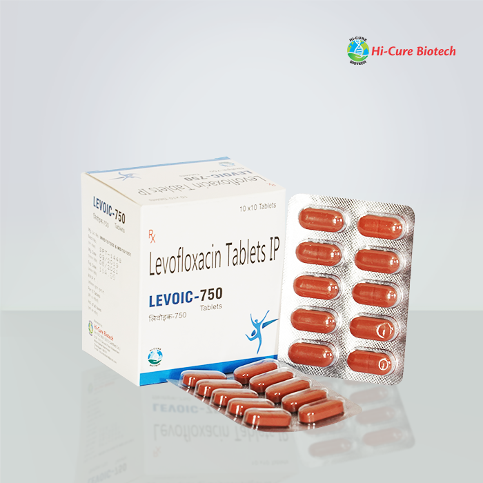 Product Name: LEVOIC 750, Compositions of LEVOIC 750 are LEVOFLOXACIN 750MG - Reomax Care