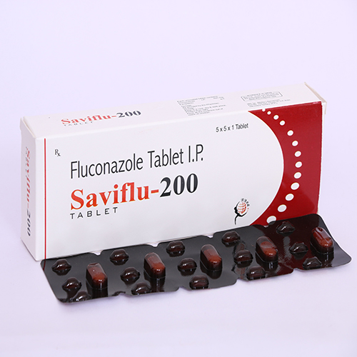 Product Name: SAVIFLU 200, Compositions of SAVIFLU 200 are Fluconazole Tablets IP - Biomax Biotechnics Pvt. Ltd