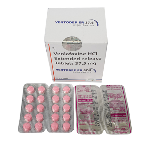 Product Name: Vetodep ER 37.5, Compositions of Vetodep ER 37.5 are Venlafaxine Hcl Extended release Tablets  37.5 mg - Lifecare Neuro Products Ltd.