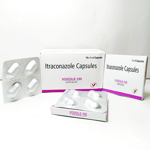 Product Name: Voizole  100, Compositions of Voizole  100 are Itraconazole 100 mg - Voizmed Pharma Private Limited