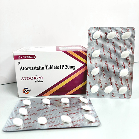 Product Name: Atoor 20, Compositions of are Atorvastatin Tablets IP 20mg - Asterisk Laboratories