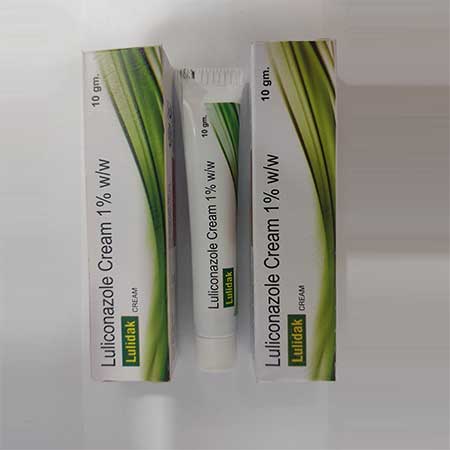 Product Name: Lulidak, Compositions of Lulidak are Luliconazole Cream 1% w/w - Dakgaur Healthcare