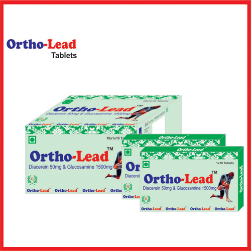 Product Name: Ortholead, Compositions of Ortholead are Diaceren 50 mg & Glucosamine 1500 mg - Greef Formulations