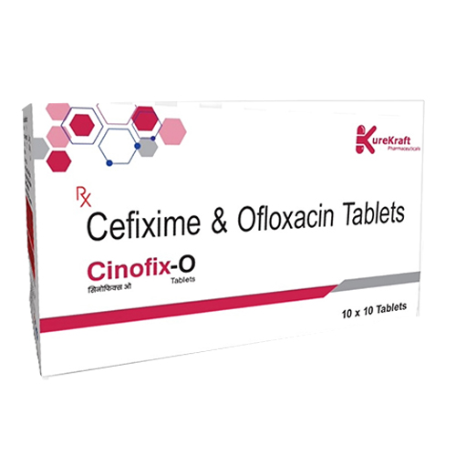 Product Name: CinofixO, Compositions of CinofixO are Cefixime & Ofloxacin - KureKraft Pharmaceuticals