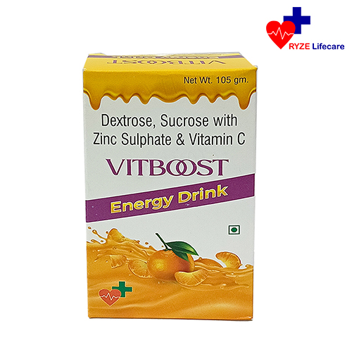 Product Name: VIT BOOST , Compositions of VIT BOOST  are Dextrose , Sucrose with Zinc Sulphate & Vitamin C  - Ryze Lifecare