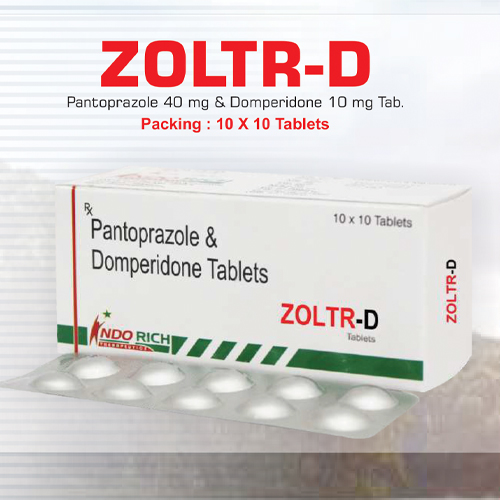 Product Name: Zoltr D, Compositions of Zoltr D are Pantaprazole and  Domperidone Tablets - Pharma Drugs and Chemicals