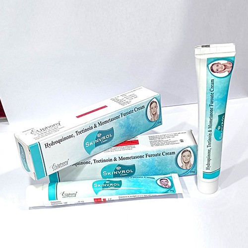 Product Name: Skinvrol, Compositions of Skinvrol are Hydroquinone, Tretinoin & Mometasone Furoate Cream - Euphony Healthcare