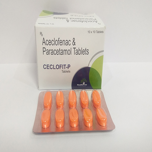 Product Name: Celcofit P, Compositions of Celcofit P are Aceclofenac & Paracetamol Tablets - Healthtree Pharma (India) Private Limited