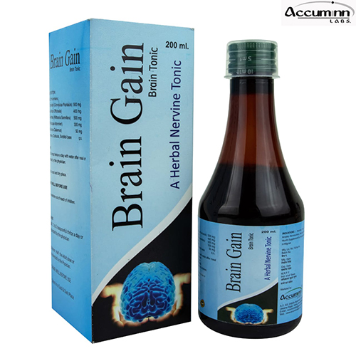 Product Name: Brain Gain, Compositions of Brain Gain are A Herbal Nervine Tonic - Accuminn Labs