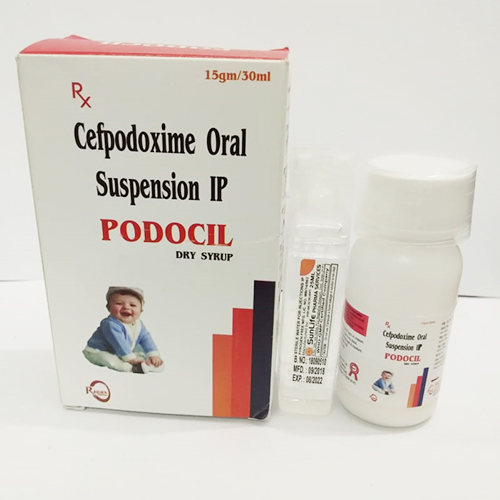 Product Name: Podocil, Compositions of Podocil are Cefpodoxime Proxetil Oral Suspension IP - JV Healthcare