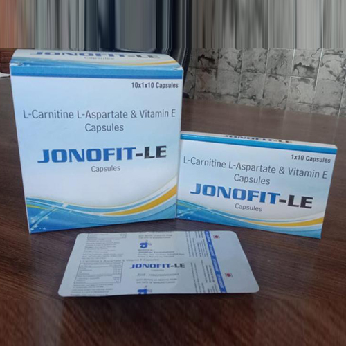 Product Name: Jonofit LF, Compositions of Jonofit LF are L-Carnitine,L-Aspartate and Vitamin E Capsules - Jonathan Formulations