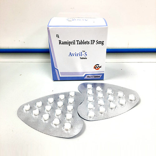 Product Name: Aviril 5, Compositions of Ramipril Tablets IP 5 mg are Ramipril Tablets IP 5 mg - Cardimind Pharmaceuticals