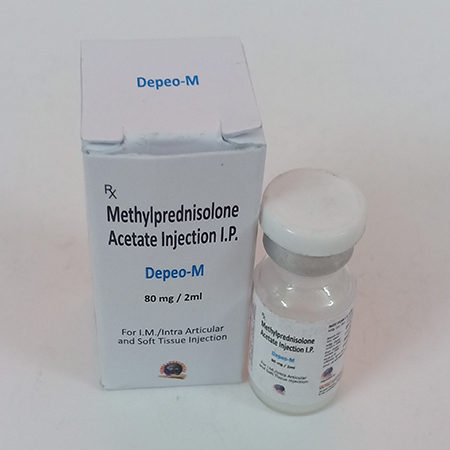 Product Name: Depeo m, Compositions of Depeo m are Methylprednisolone Acetate Injection IP - Gemed Lifesciences Pvt. Ltd
