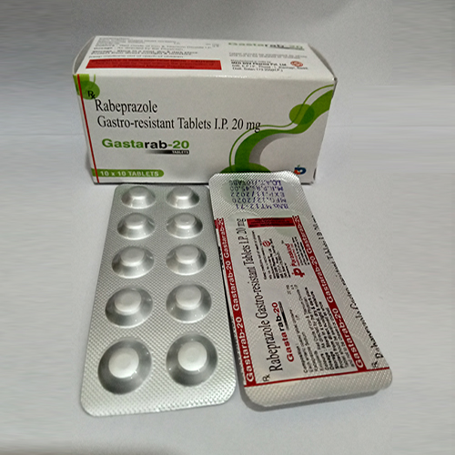 Product Name: Gastarab 20, Compositions of Gastarab 20 are Rabeprazole Gastro-resistant Tablets IP 20 mg - Paraskind Healthcare