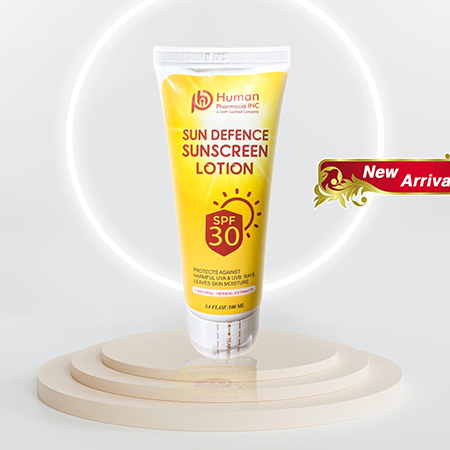 Product Name: Sun Defence Sunscreen Lotion, Compositions of are  - Human Pharmacia Inc