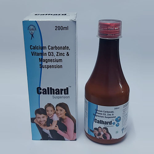 Product Name: Calhard , Compositions of Calhard  are Calcium Carbonate Vitamin D3,Zinc & Magnesium Suspension - WHC World Healthcare